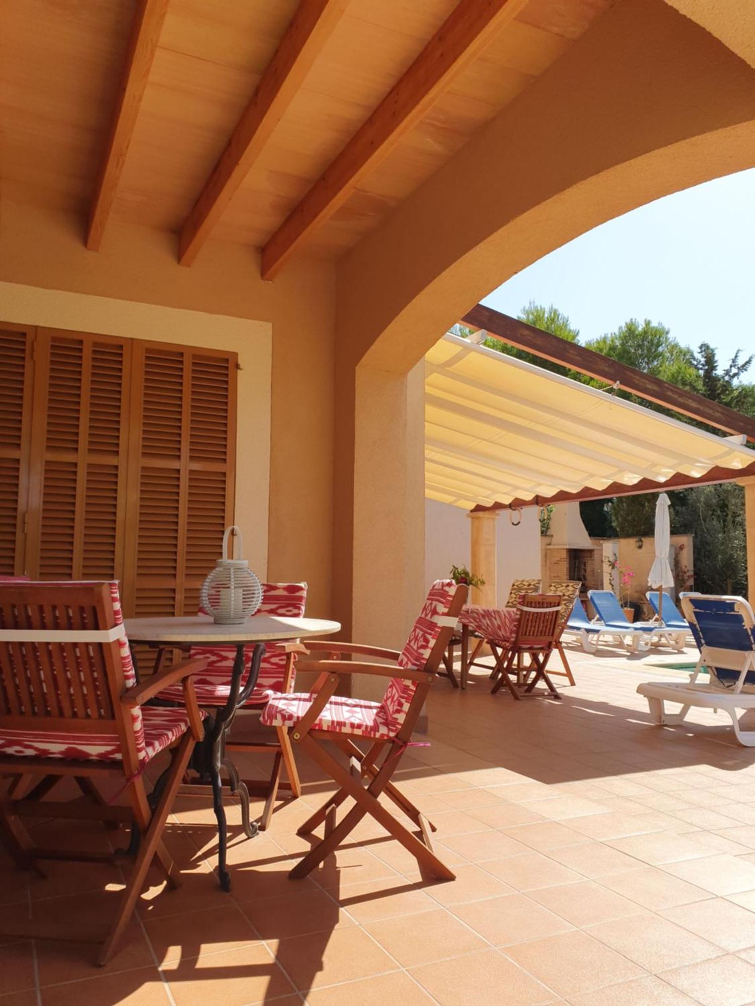 Finca rústica con piscina Cas Padrins de Campos Exterior foto