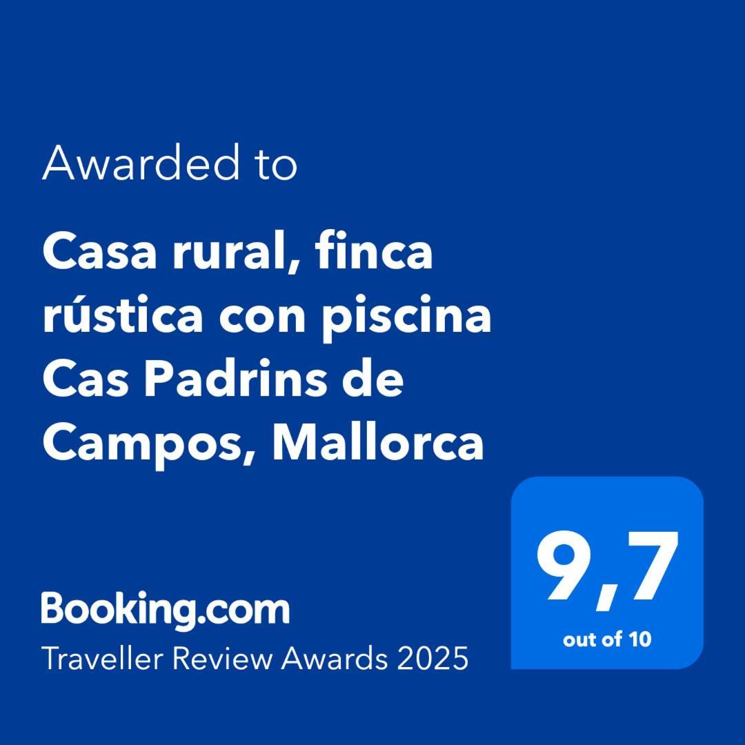 Finca rústica con piscina Cas Padrins de Campos Exterior foto