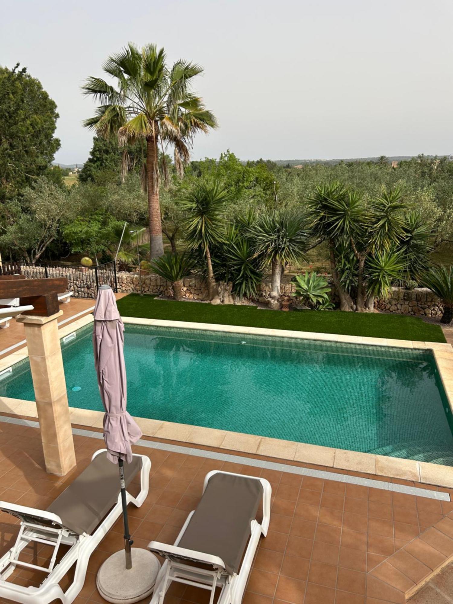 Finca rústica con piscina Cas Padrins de Campos Exterior foto