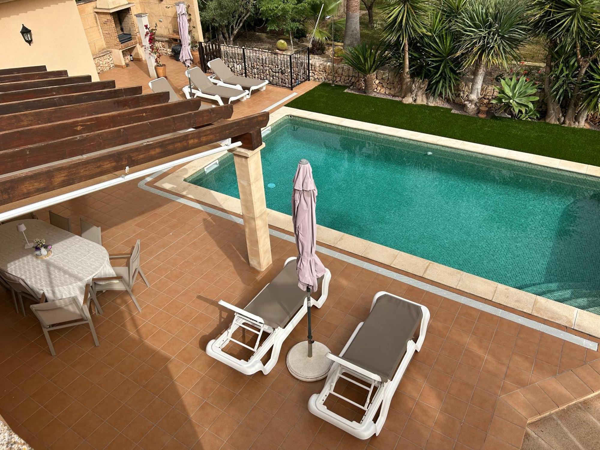 Finca rústica con piscina Cas Padrins de Campos Exterior foto